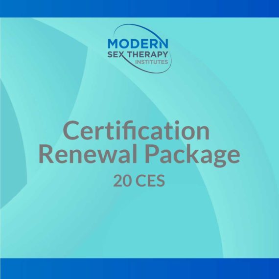 AASECT Certification Renewal Package 20 CE Hours Modern Sex Therapy