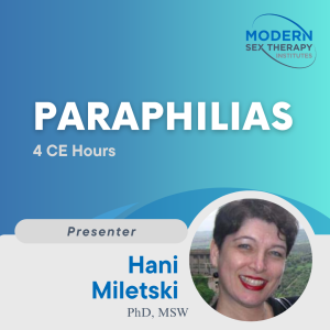 Paraphilias(4 CE Hours)Presenter:Hani Miletski, Ph.D., MSW