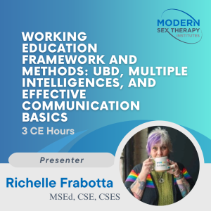 Working Education Framework and Methods: UBD, Multiple Intelligences, and Effective Communication Basics (3 CE Hours)