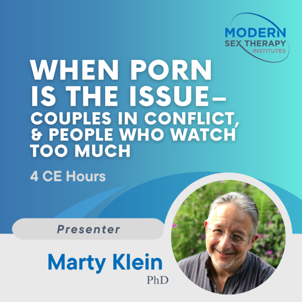 When Porn is an Issue: Couples in Conflict, & People Who Watch Too Much (4 CE Hours)
