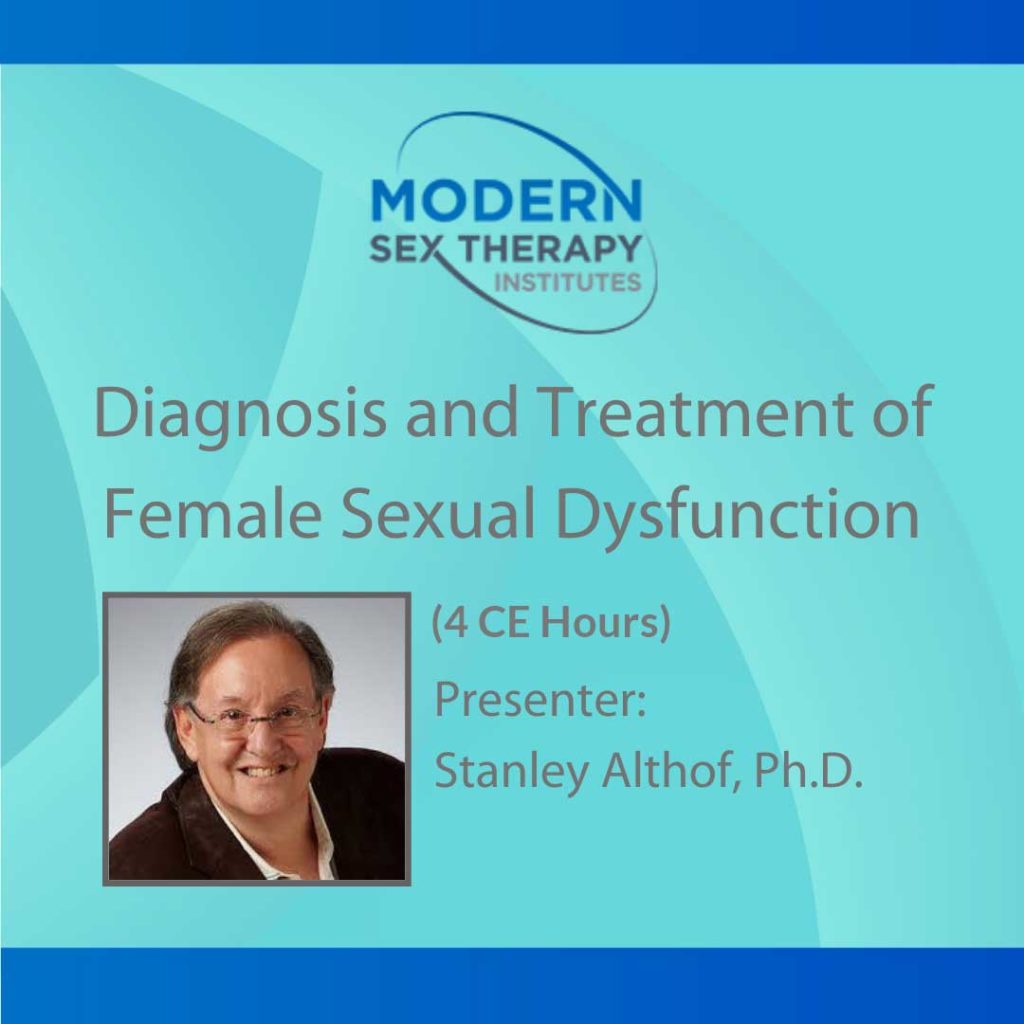 Diagnosis And Treatment Of Female Sexual Dysfunction 4 Ce Hours