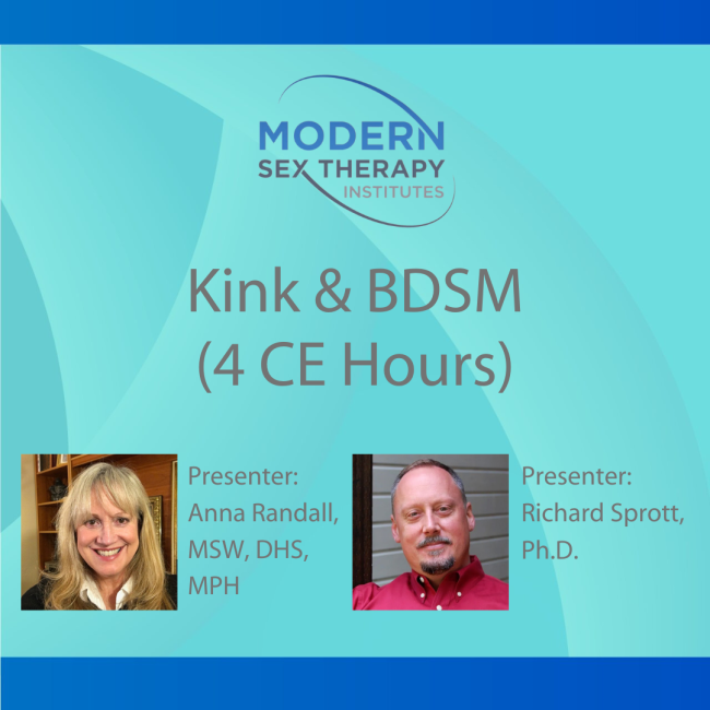 Kink And Bdsm 4 Ce Hours 2024 Modern Sex Therapy Institutes
