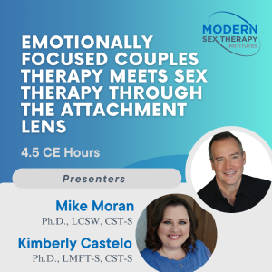 Emotionally Focused Couples Therapy Meets Sex Therapy Through The Attachment Lens (4.5 CE Hours)