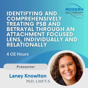 Identifying And Comprehensively Treating PSB And Betrayal Through An Attachment Focused Lens, Individually And Relationally (4 CE hours)